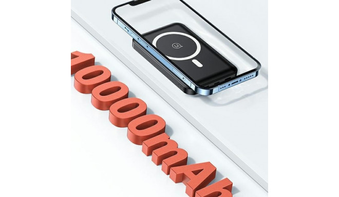Usams Powerbank PB64 10000mAh 20WQC3.0+PD magnetiline juhtmevaba kiirlaadimine must 10KCD17301 (US-C