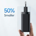USAMS Lad. network. 1xUSB-C+1xUSB T47 65W (head only) PD Fast Charging Super Si black/black CC153TC0