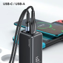 USAMS Lad. network. 1xUSB-C+1xUSB T47 65W (head only) PD Fast Charging Super Si black/black CC153TC0