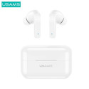 USAMS Bluetooth 5.0 TWS LY series ANC wireless headphones white/white BHULY06