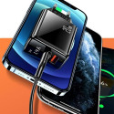 USAMS Lad. network. 1xUSB-C+1xUSB T40 20W LED (head only) PD3.0 +QC3.0 Fast Charging black/black CC1