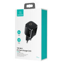 USAMS Lad. network. 1xUSB-C T36 mini 20W + USB-C-Lightning cable black/black PD3.0 Fast Charging XFK