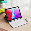 USAMS Winro Case with Keyboard iPad Air 10.9" purple case-white keyboard/purple cover-white keyboard