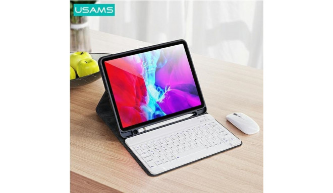 USAMS Winro Case with Keyboard iPad Air 10.9" purple cover-white keyboard