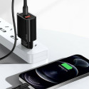 USAMS Lad. network. 1xUSB-C+1xUSB T35 20W (head only) PD3.0 +QC3.0 Fast Charging black/black CC121TC
