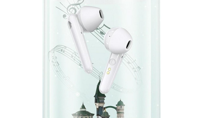 USAMS Bluetooth 5.0 TWS SD Series Wireless Earphones white BHUSD01