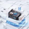 USAMS Lad. network. 2xUSB-C+1xUSB 65W (head only) GaN PD3.0 +QC3.0 Fast Charging white/white Sandru 