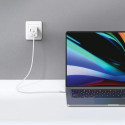 USAMS Lad. network. 2xUSB-C+1xUSB 65W (head only) GaN PD3.0 +QC3.0 Fast Charging black/black Sandru 