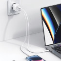 USAMS Lad. network. 1xUSB+1xUSB-C PD30W 3A (head only) PD3.0 Fast Charging black/black X-ron Series 