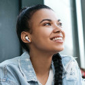 USAMS Bluetooth 5.3 TWS X-don series ENC headphones wireless purple gradient/purple blue BHUENCXD04 