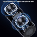 USAMS YC Series Bluetooth 5.0 10W Waterproof Wireless Speaker with Lanyard black/black YC011YX01(US-