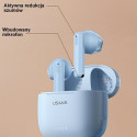 USAMS Bluetooth 5.3 TWS headphones US14 Series Dual mic wireless blue/blue BHUUS03