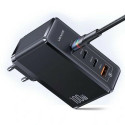 USAMS Lad. network. 3xUSB-C+1xUSB GaN 100W T50 PD (head only) Fast Charging black/black CC163TC01 (U