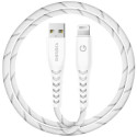 ENERGEA Nyloflex USB cable - Lightning Charge and Sync C89 MFI 1.5m white/white