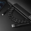 ENERGEA Nyloflex USB - Lightning Charge and Sync C89 MFI cable 1.5m black/black