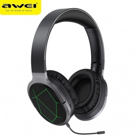 AWEI A799BL Bluetooth gaming headphones with microphone, black