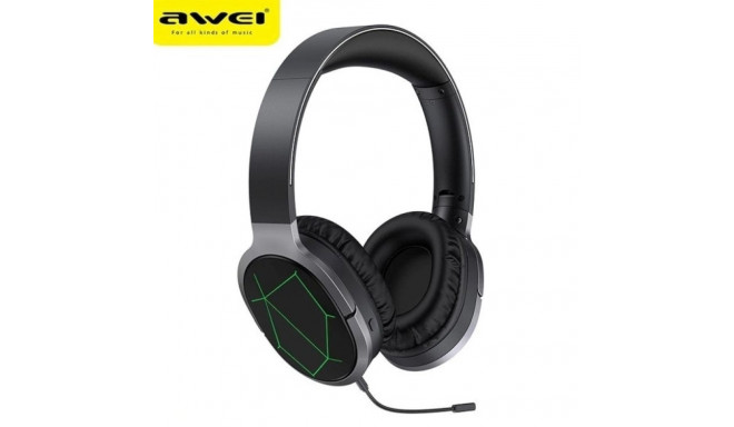 AWEI A799BL Bluetooth mängukõrvaklapid must/must mikrofoniga