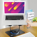 AWEI X46 rotating desk holder for a laptop black/black