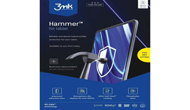 3MK All-In-One Hammer Tablet wet assembly Sold in 5-pack, price is for 1 piece