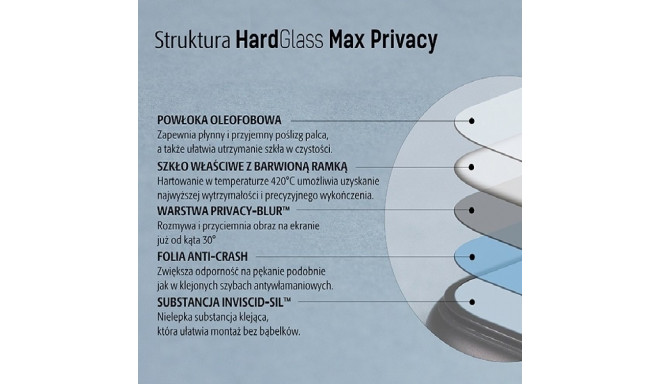 3MK Glass Max Privacy iPhone X must, FullScreen Glass Privacy