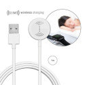4smarts VoltBeam Mini inductive charger for Apple Watch 1-8/SE with 1m USB-A cable 2.5W white/white 