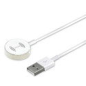 4smarts VoltBeam Mini inductive charger for Apple Watch 1-8/SE with 1m USB-A cable 2.5W white/white 