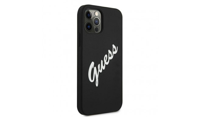 Guess GUHCP12LLSVSBW iPhone 12 Pro Max 6.7" black white hardcase Silicone Vintage