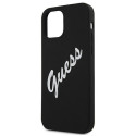 Guess GUHCP12SLSVSBW iPhone 12 mini 5.4" black white hardcase Silicone Vintage