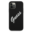 Guess GUHCP12LLSVSBW iPhone 12 Pro Max 6.7" black white hardcase Silicone Vintage