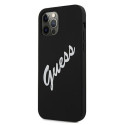 Guess GUHCP12LLSVSBW iPhone 12 Pro Max 6.7" black white hardcase Silicone Vintage