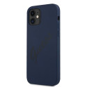 Guess GUHCP12SLSVSBL iPhone 12 mini 5.4" blue/blue hardcase Script Vintage