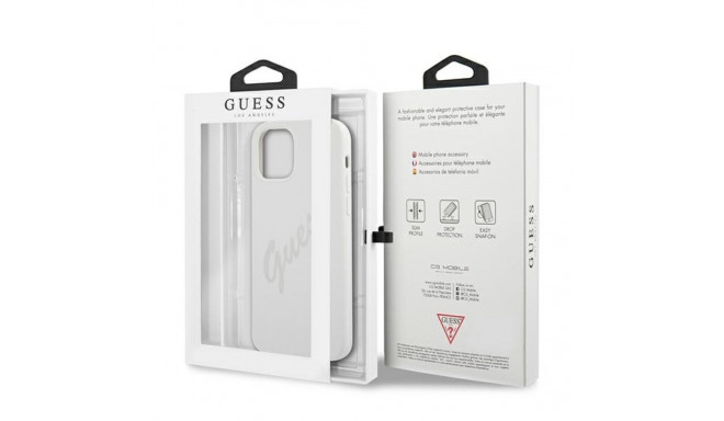 Guess GUHCP12LLSVSCR iPhone 12 Pro Max 6.7" cream hardcase Script Vintage