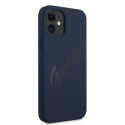 Guess GUHCP12SLSVSBL iPhone 12 mini 5.4" blue/blue hardcase Script Vintage