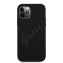 Guess GUHCP12LLSVSBK iPhone 12 Pro Max 6.7" black/black hardcase Script Vintage