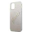 Guess GUHCP12LPCUGLSGO iPhone 12 Pro Max 6.7" gold/gold hardcase Glitter Gradient Script