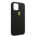 Ferrari FESPEHCP12LBK iPhone 12 Pro Max 6.7" black/black hardcase On Track Perforated