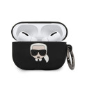 Karl Lagerfeld KLACAPSILGLBK AirPods Pro cover black/black Silicone Ikonik