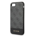 Guess GUHCI8G4GLGR iPhone 7/8/SE 2020 /SE 2022 grey/gray hardcase 4G Stripe Collection