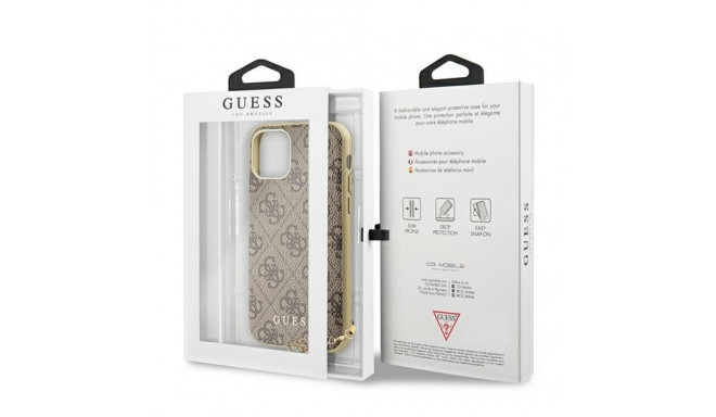 Guess GUHCN61GF4GBR iPhone 11 6.1" / Xr pruun kõvakaaneline 4G Charms Collection