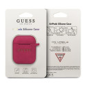 Guess GUACCSILGLFU AirPods 1/2 cover fuchsia/fuchsia Silicone Glitter