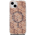 Guess GUHMP15SHGCUSTGW iPhone 15 / 14 / 13 6.1" brown/brown hardcase IML GCube MagSafe