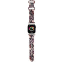 Hello Kitty HKAWMSDGPTP Apple Watch Strap 38/40/41mm pink/pink strap Silicone Tags Graffiti