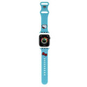 Hello Kitty HKAWMSCHBLB Apple Watch Strap 38/40/41mm blue/blue strap Silicone Kitty Head