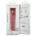Hello Kitty HKAWMSCHBLR Apple Watch Strap 38/40/41mm red/red strap Silicone Kitty Head