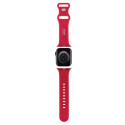 Hello Kitty HKAWMSCHBLR Apple Watch Strap 38/40/41mm red/red strap Silicone Kitty Head