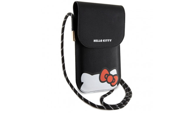 Hello Kitty Handbag HKOWBPSCKEK black/black Leather Hiding Kitty Cord