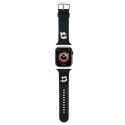 Karl Lagerfeld KLAWLSLKCNK Apple Watch Strap 42/44/45/49mm black/black strap 3D Rubber Karl&Choupett