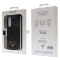 Guess GUHCZFD5P4TDPK F946 Z Fold5 black/black hardcase Leather 4G Diamond Triangle