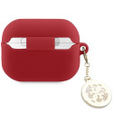 Guess GUAP23DSLGHDF AirPods Pro 2 (2022/2023) cover red 3D Rubber 4G Diamond Charm