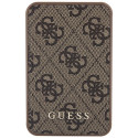 Guess Powerbank 15W GUPB5LP4GEGW 5000mAh brown/brown 4G Leather Metal Logo